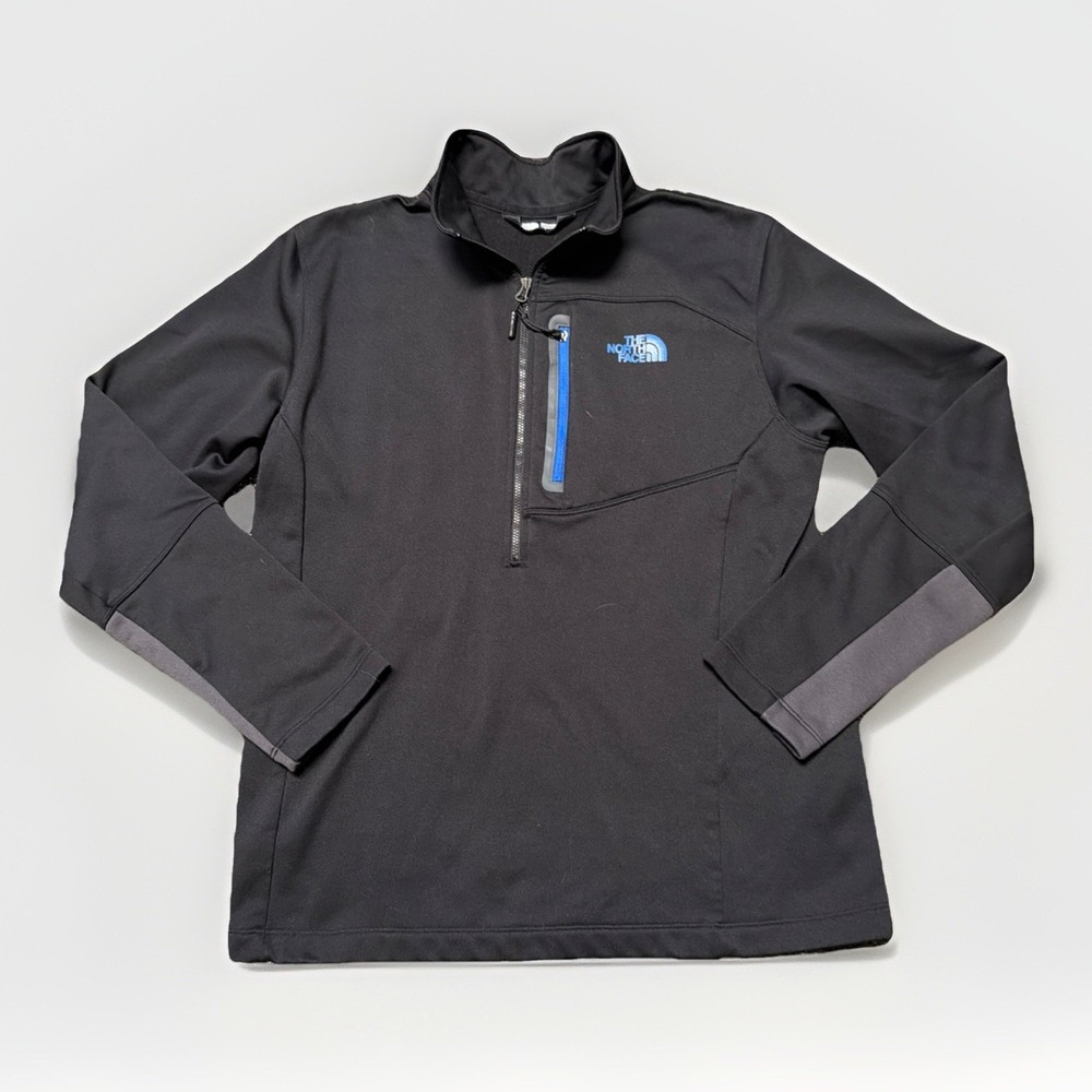 The‎ North Face Canyonlands Jacket Softshell Fleece Activewear Blue Black Men L